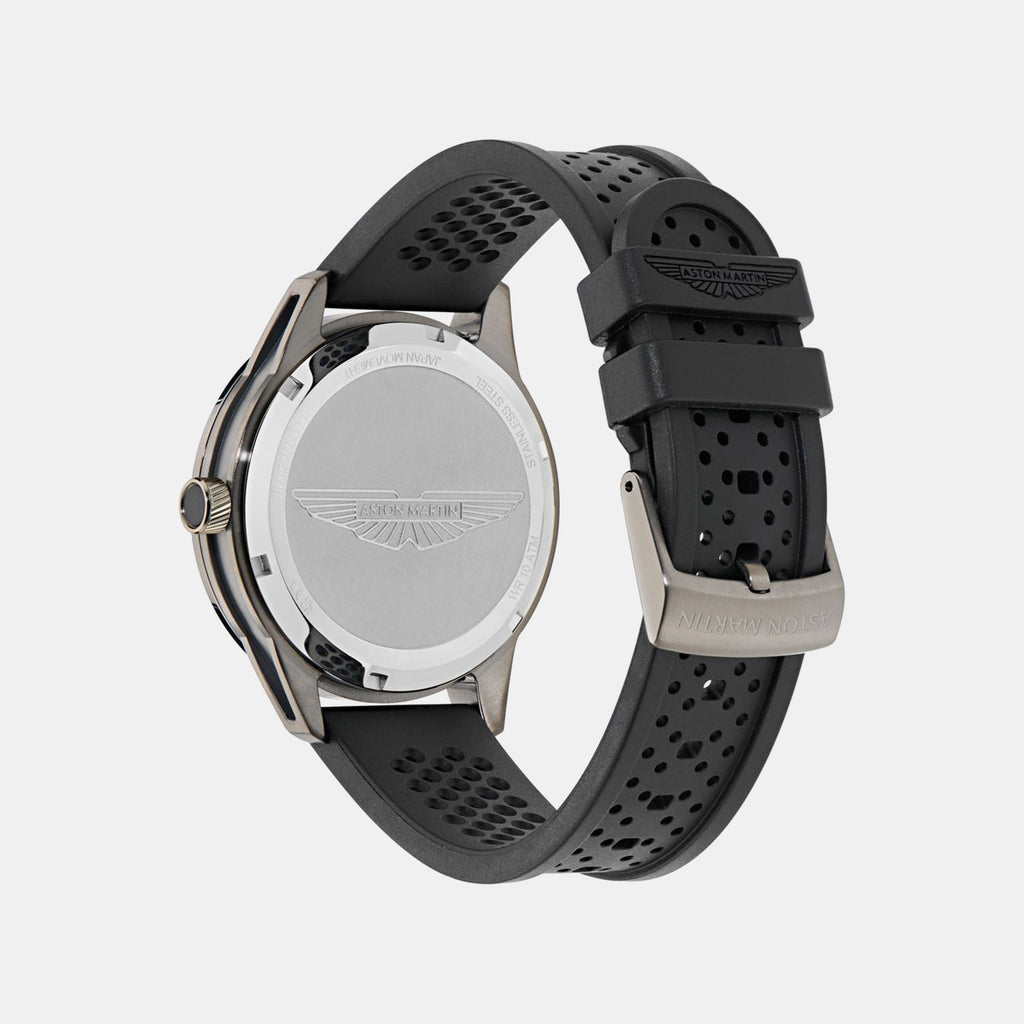 Men Quartz Gray Dial Analog Silicone Watch MTIH2S6023E