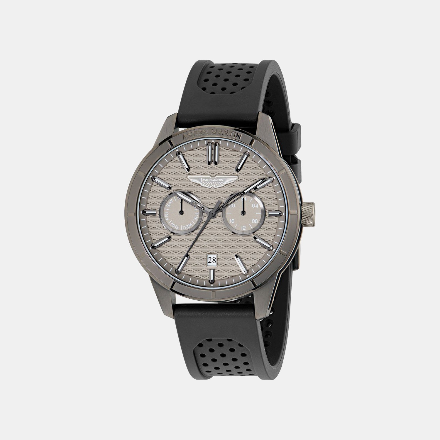 Men Quartz Gray Dial Analog Silicone Watch MTIH2S6023E