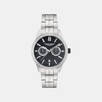 Men Quartz Black Dial Analog Stainless Steel Watch MTIH2S6033E