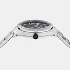 Men Quartz Black Dial Analog Stainless Steel Watch MTIH2S6033E