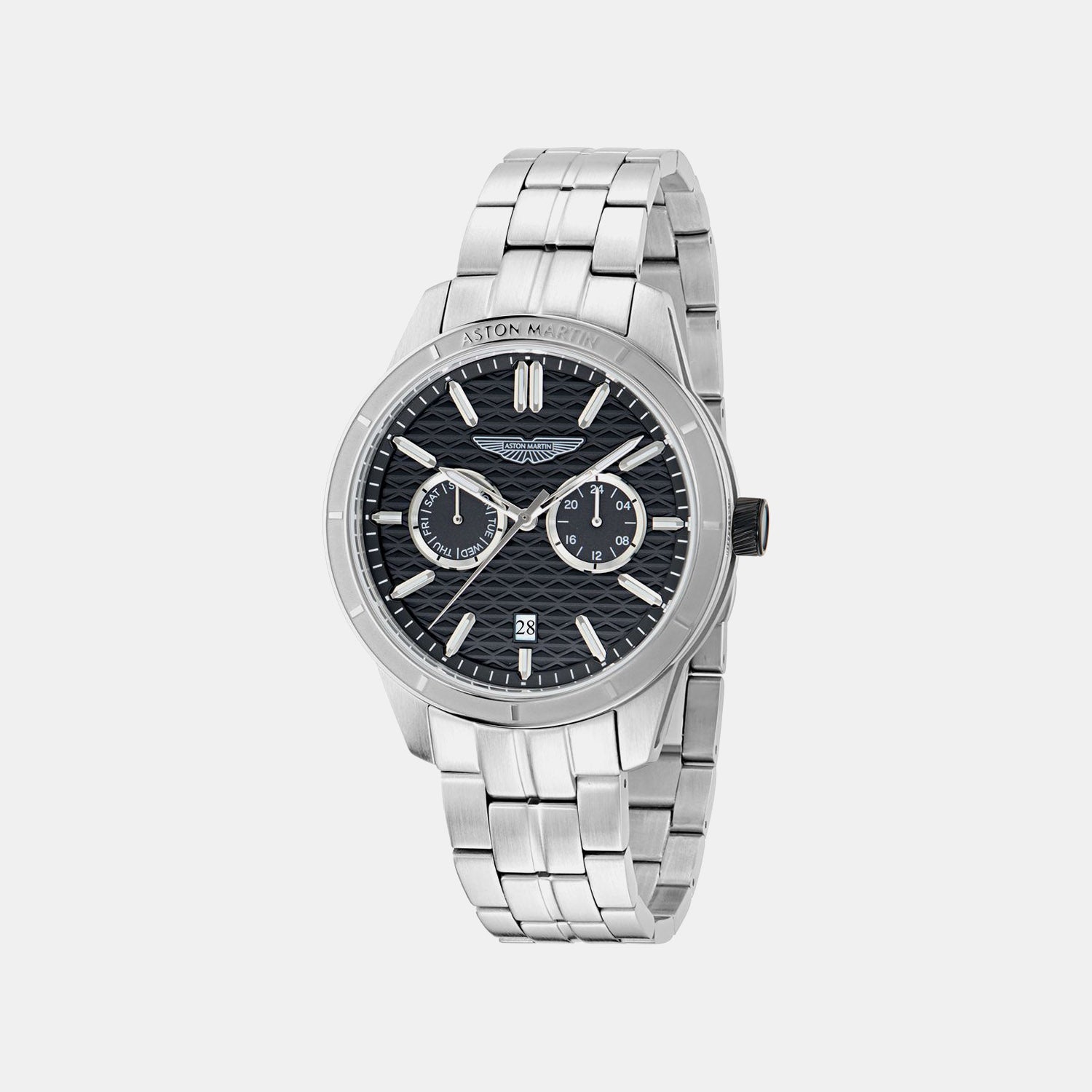 Men Quartz Black Dial Analog Stainless Steel Watch MTIH2S6033E