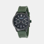 Icon Men Quartz Black Dial Multi-Function Silicone Watch MTIH2S6043E