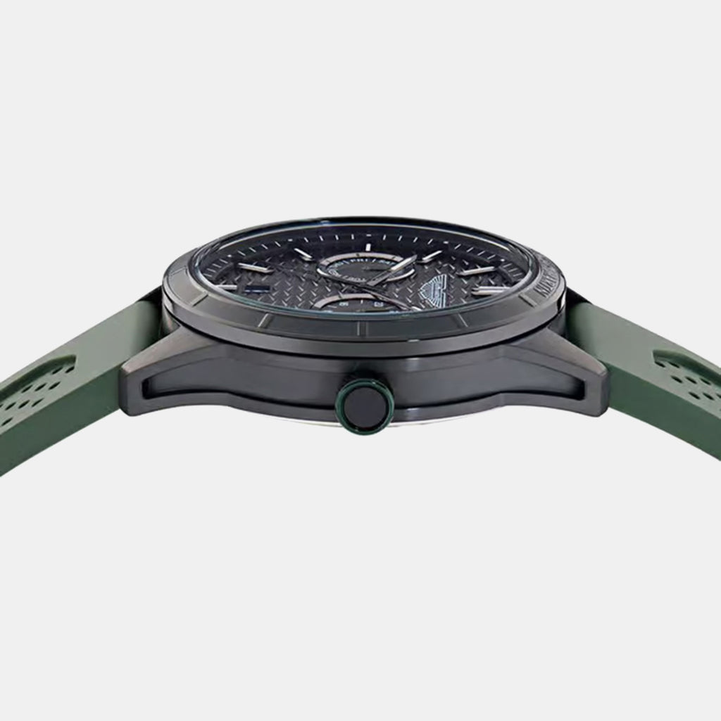 Icon Men Quartz Black Dial Multi-Function Silicone Watch MTIH2S6043E