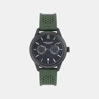 Icon Men Quartz Black Dial Multi-Function Silicone Watch MTIH2S6043E