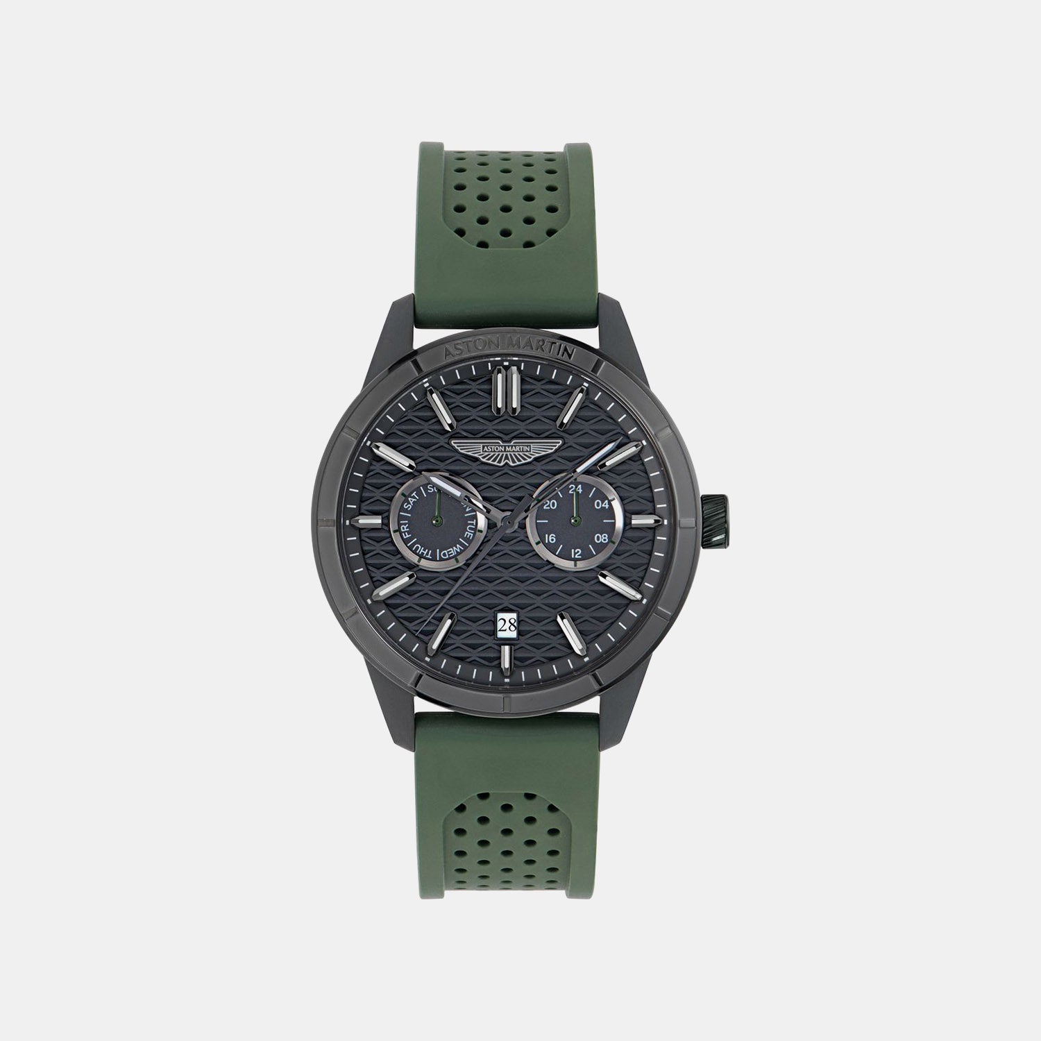 Men Quartz Black Dial Analog Silicone Watch MTIH2S604