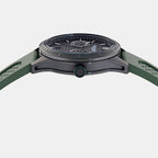 Men Quartz Black Dial Analog Silicone Watch MTIH2S604