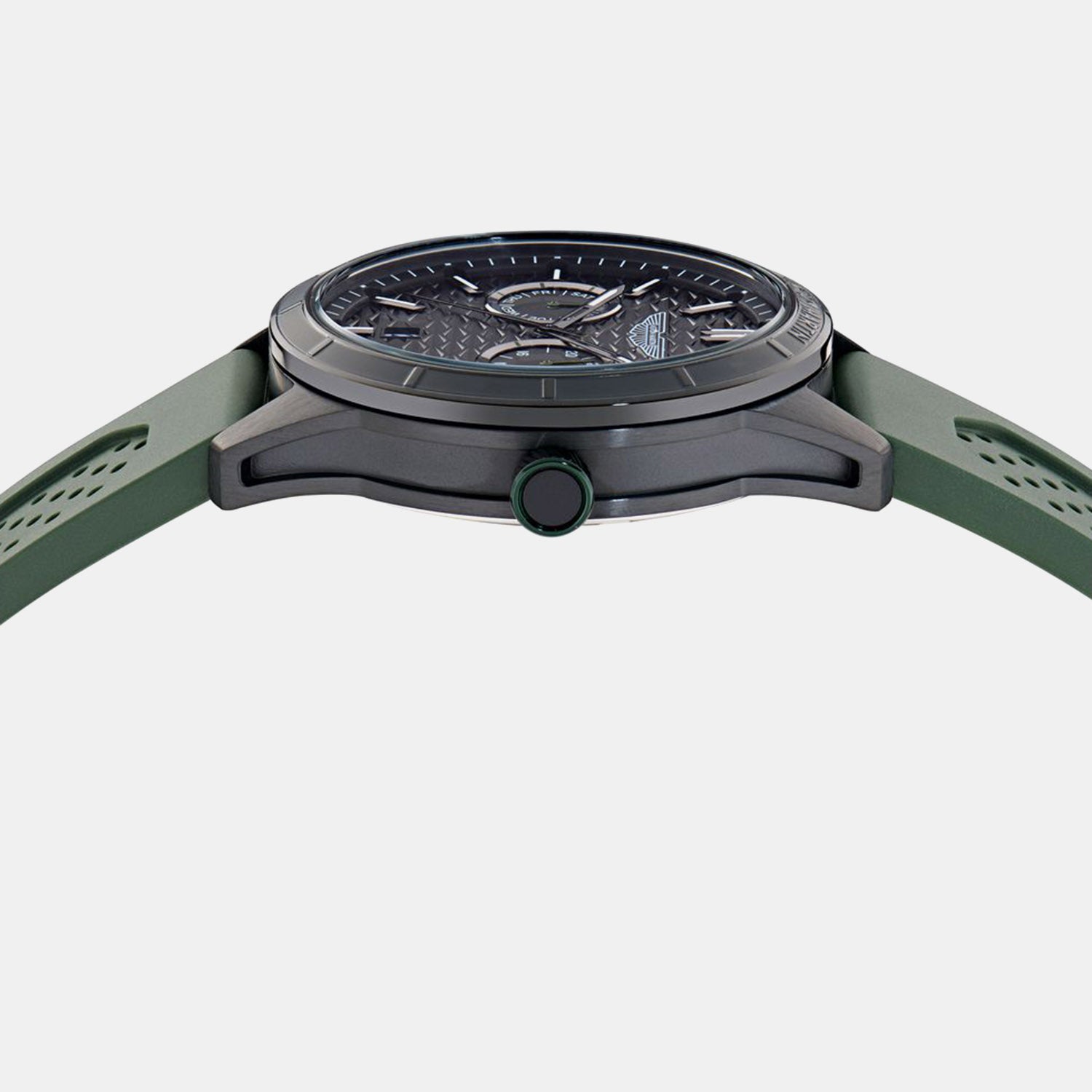 Men Quartz Black Dial Analog Silicone Watch MTIH2S604