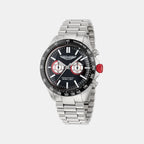 Aml Icon Men Quartz Black Dial Chronograph Stainless Steel Watch MTIS1F5013E
