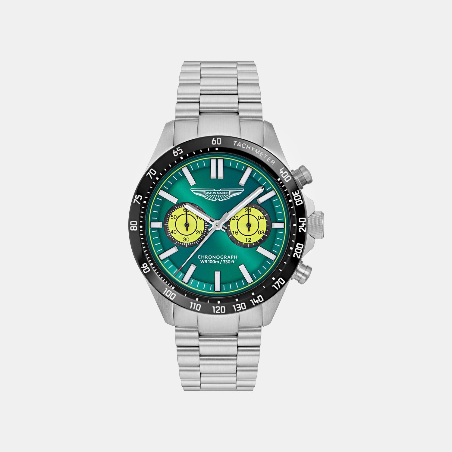 Aml Icon Men Quartz Green Dial Chronograph Stainless Steel Watch MTIS1F5023E