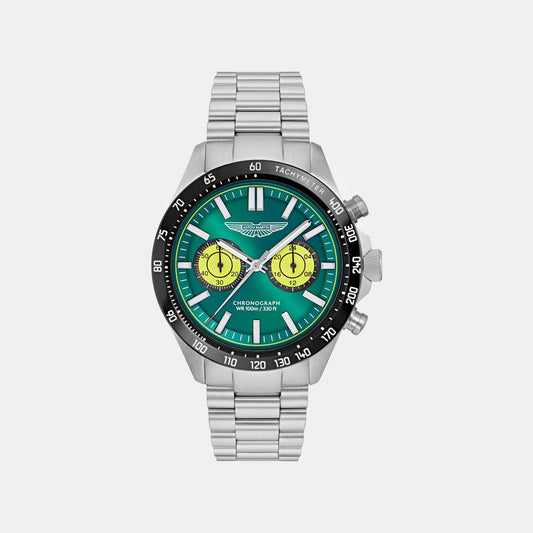 Aml Icon Men Quartz Green Dial Chronograph Stainless Steel Watch MTIS1F5023E
