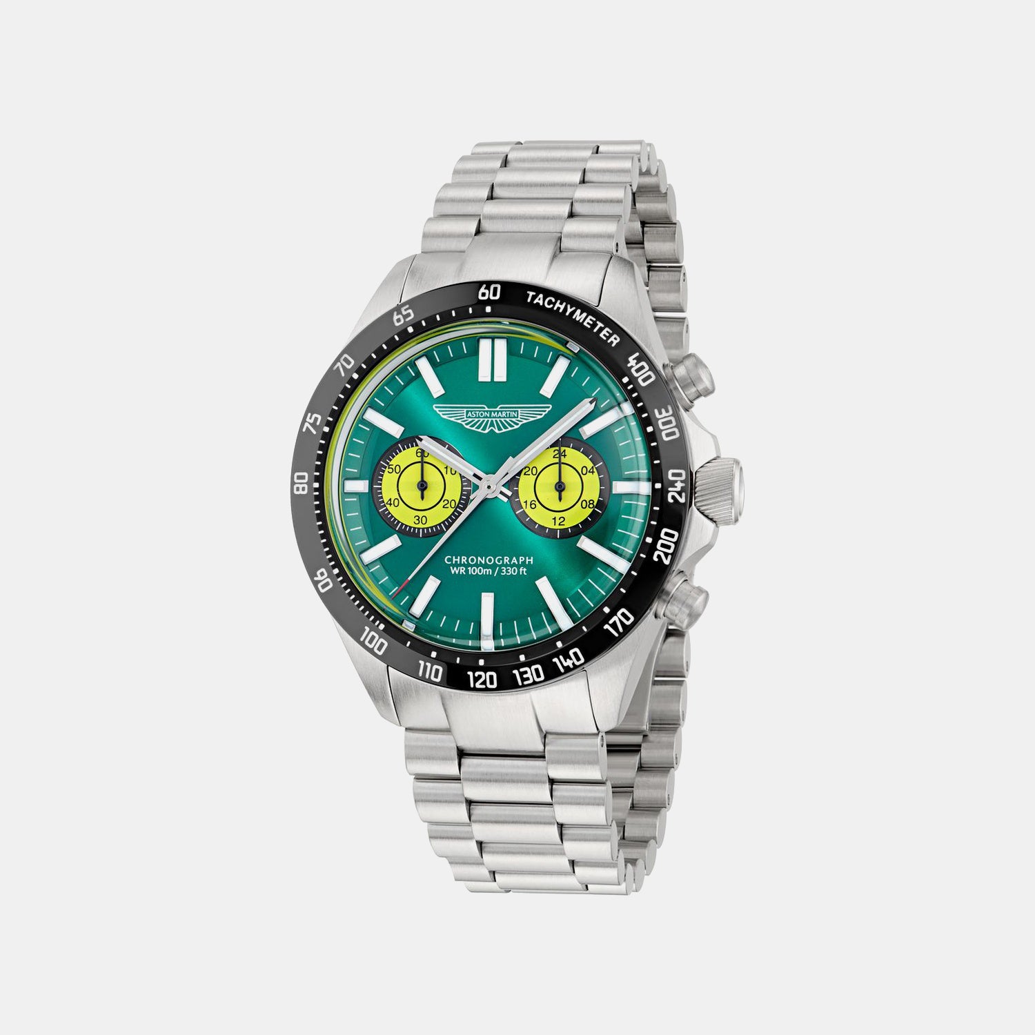 Aml Icon Men Quartz Green Dial Chronograph Stainless Steel Watch MTIS1F5023E