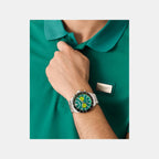 Aml Icon Men Quartz Green Dial Chronograph Stainless Steel Watch MTIS1F5023E