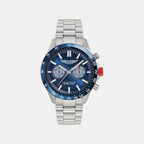 Aml Icon Men Quartz Blue Dial Chronograph Stainless Steel Watch MTIS1F5033E