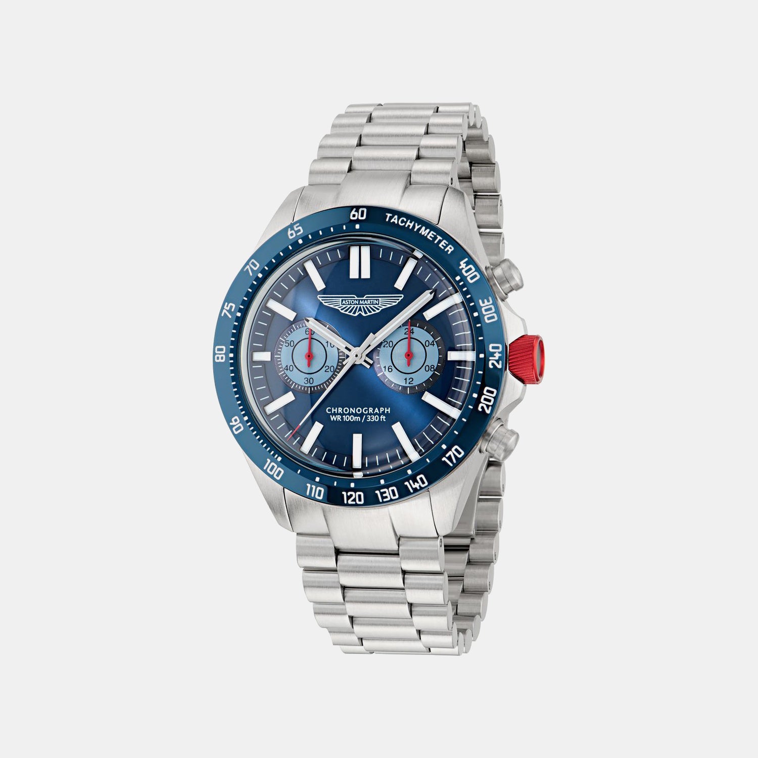 Aml Icon Men Quartz Blue Dial Chronograph Stainless Steel Watch MTIS1F5033E