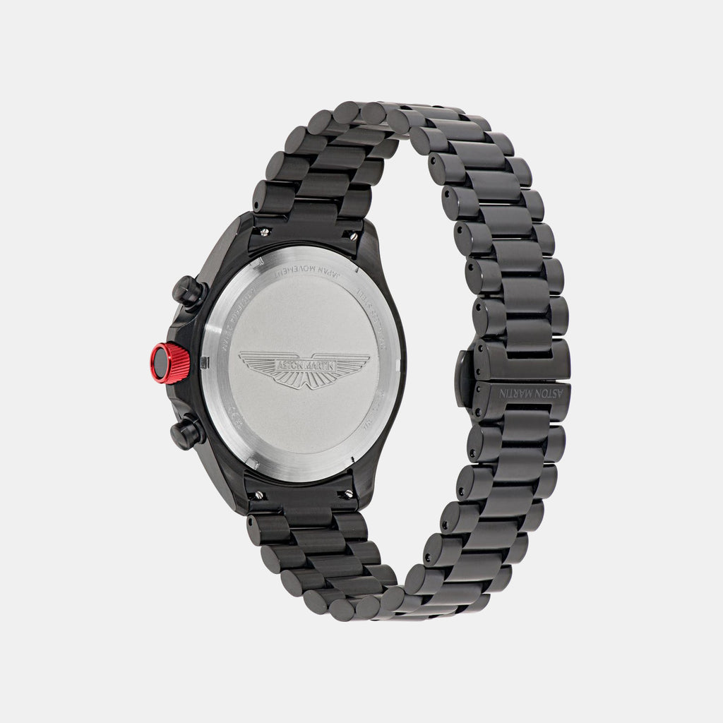 Aml Icon Men Quartz Black Dial Chronograph Stainless Steel Watch MTIS1F5043E