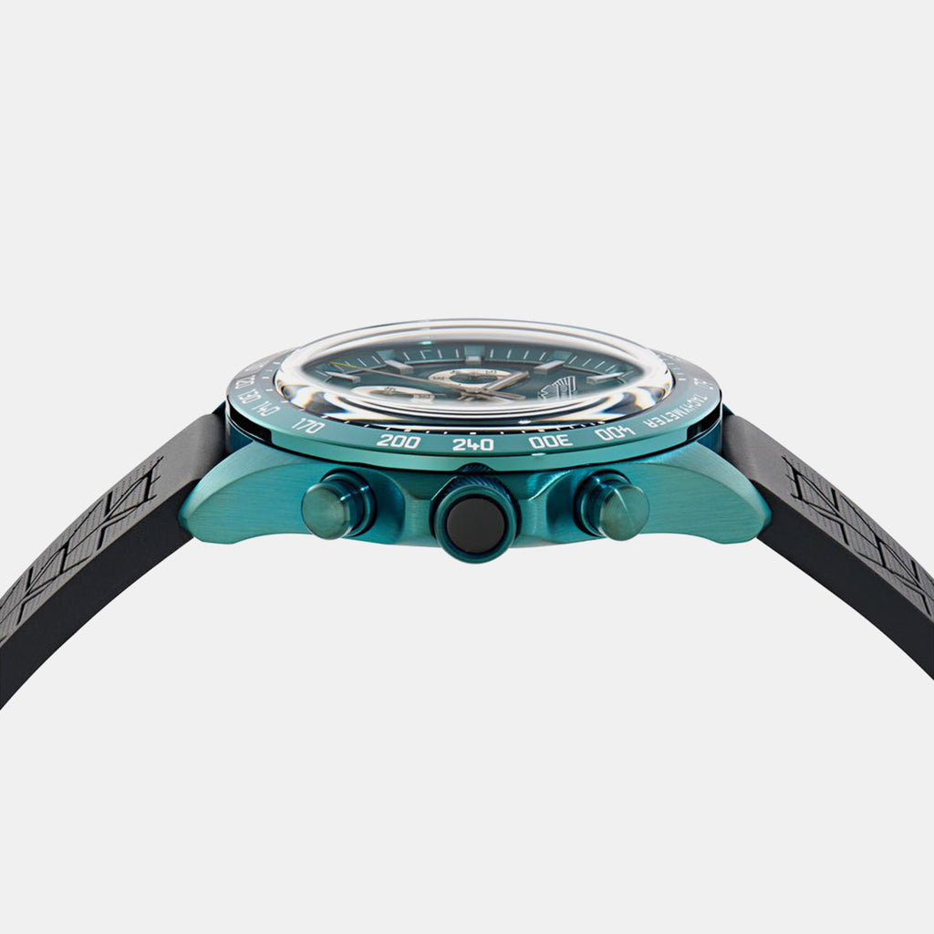 Men Quartz Black Dial Analog Silicone Watch MTIS2S6053E