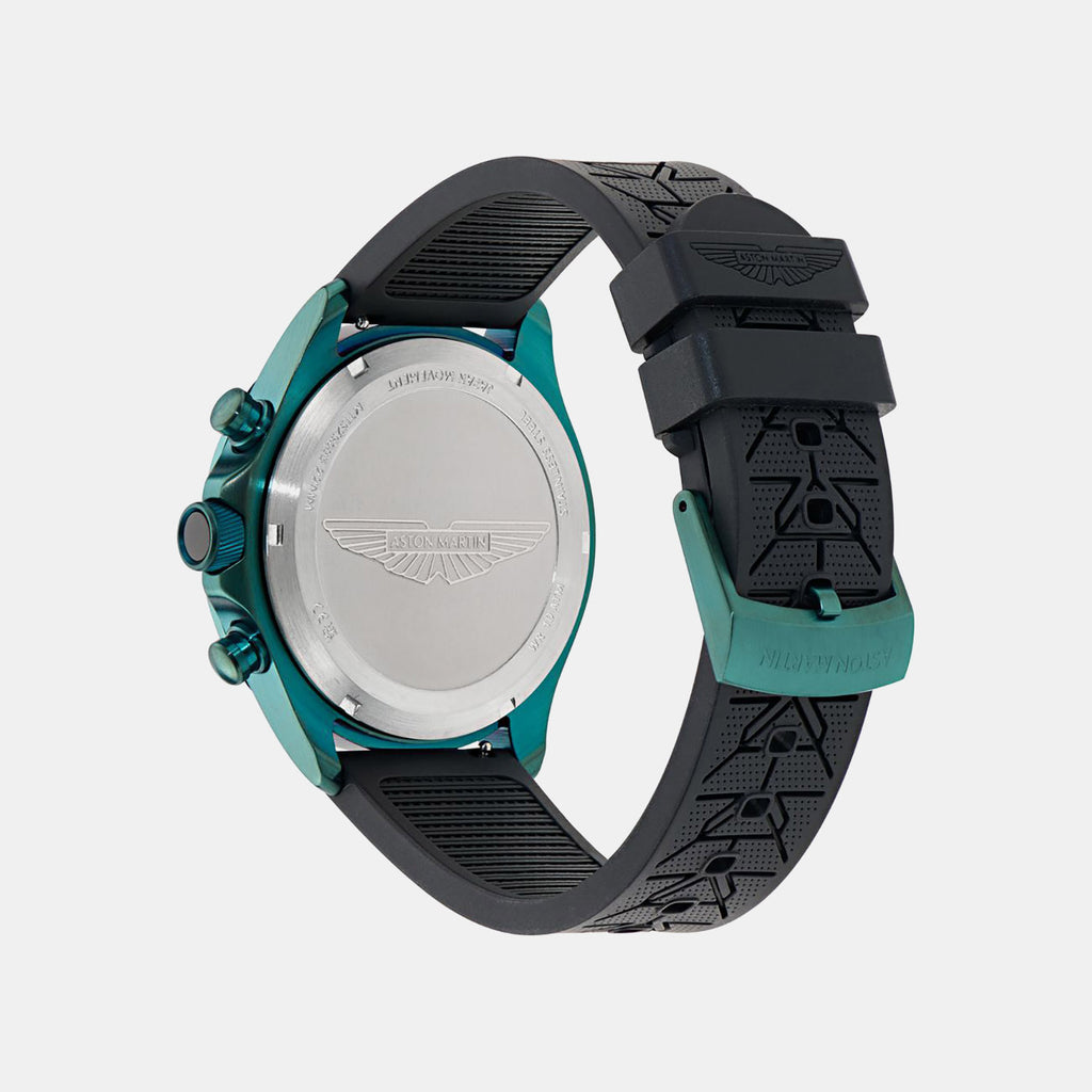 Men Quartz Black Dial Analog Silicone Watch MTIS2S6053E