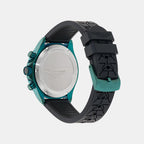 Men Quartz Black Dial Analog Silicone Watch MTIS2S6053E