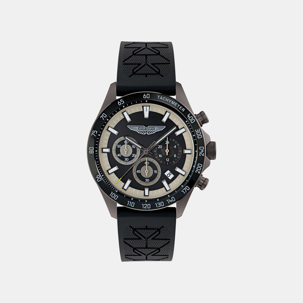 Men Quartz Black Dial Analog Silicone Watch MTIS2S6063E