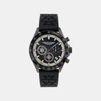 Men Quartz Black Dial Analog Silicone Watch MTIS2S6063E