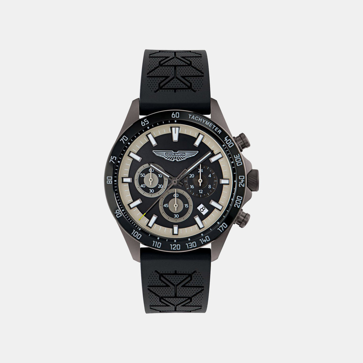 Aml Icon Men Quartz Black Dial Analog Silicone Watch MTIS2S6063E