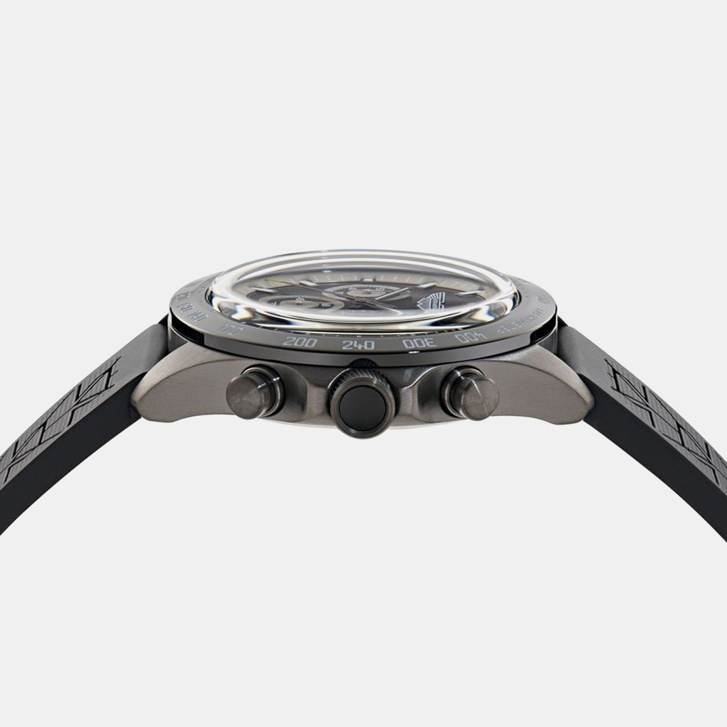Men Quartz Black Dial Analog Silicone Watch MTIS2S6063E
