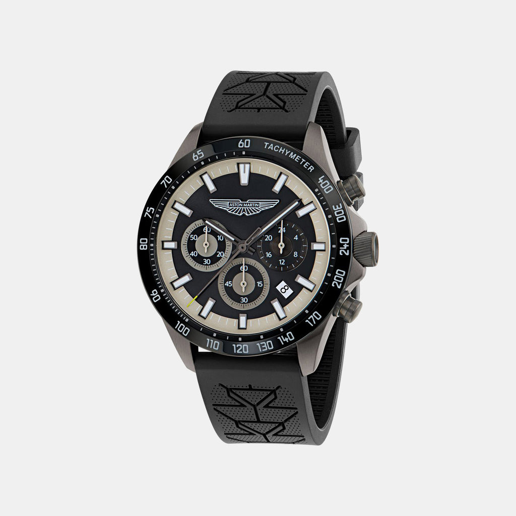Men Quartz Black Dial Analog Silicone Watch MTIS2S6063E