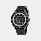 Men Quartz Black Dial Analog Silicone Watch MTIS2S6063E