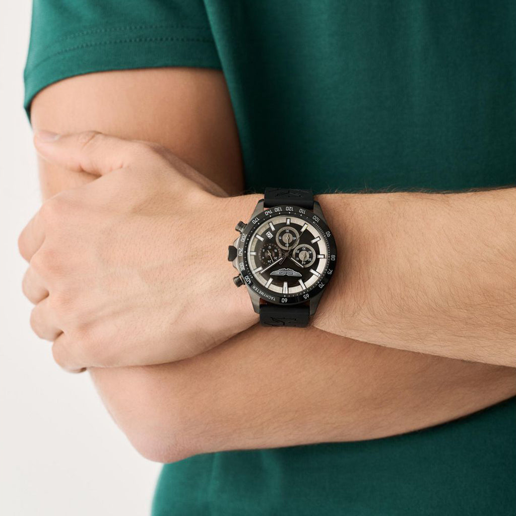 Men Quartz Black Dial Analog Silicone Watch MTIS2S6063E