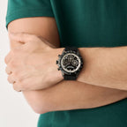 Men Quartz Black Dial Analog Silicone Watch MTIS2S6063E