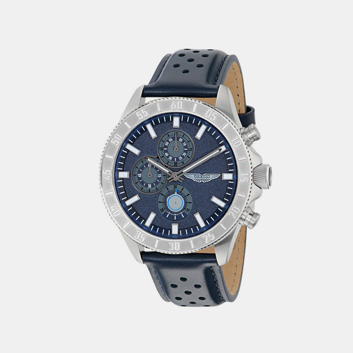 Icon Men Quartz Blue Dial Chronograph Stainless Steel Watch MTIS3F6073E