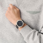 Icon Men Quartz Blue Dial Chronograph Stainless Steel Watch MTIS3F6073E
