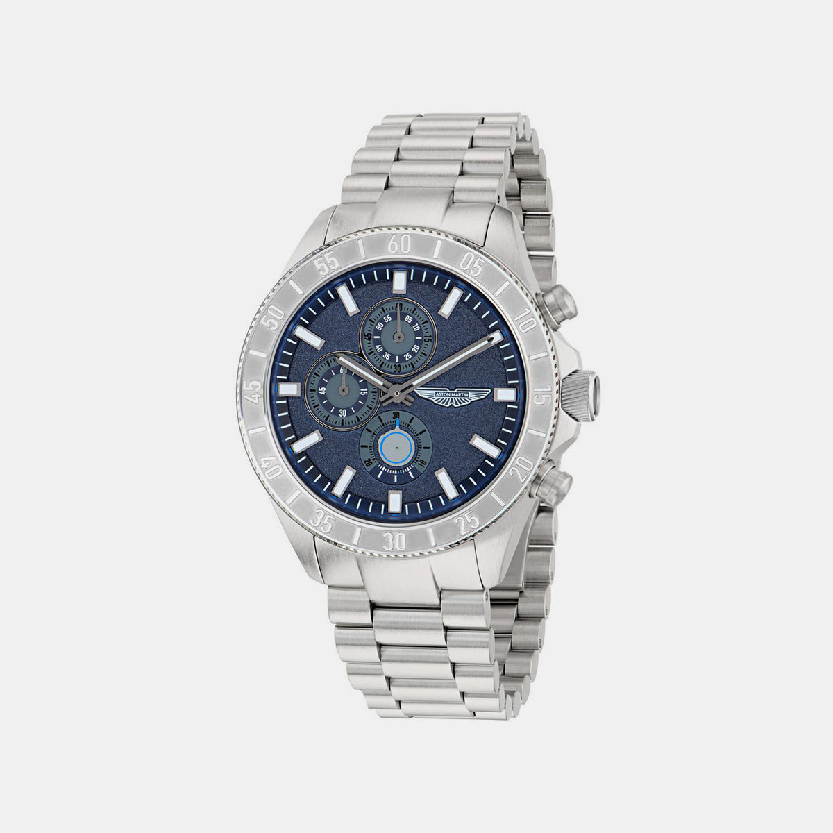 Icon Men Quartz Blue Dial Chronograph Stainless Steel Watch MTIS3F6073E