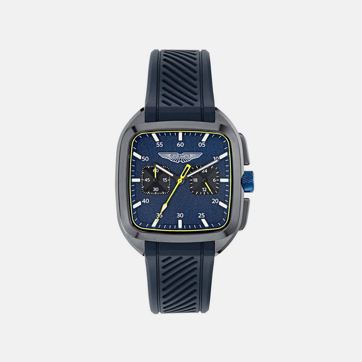 Icon Men Quartz Blue Dial Chronograph Silicone Watch MTIU1S6043E