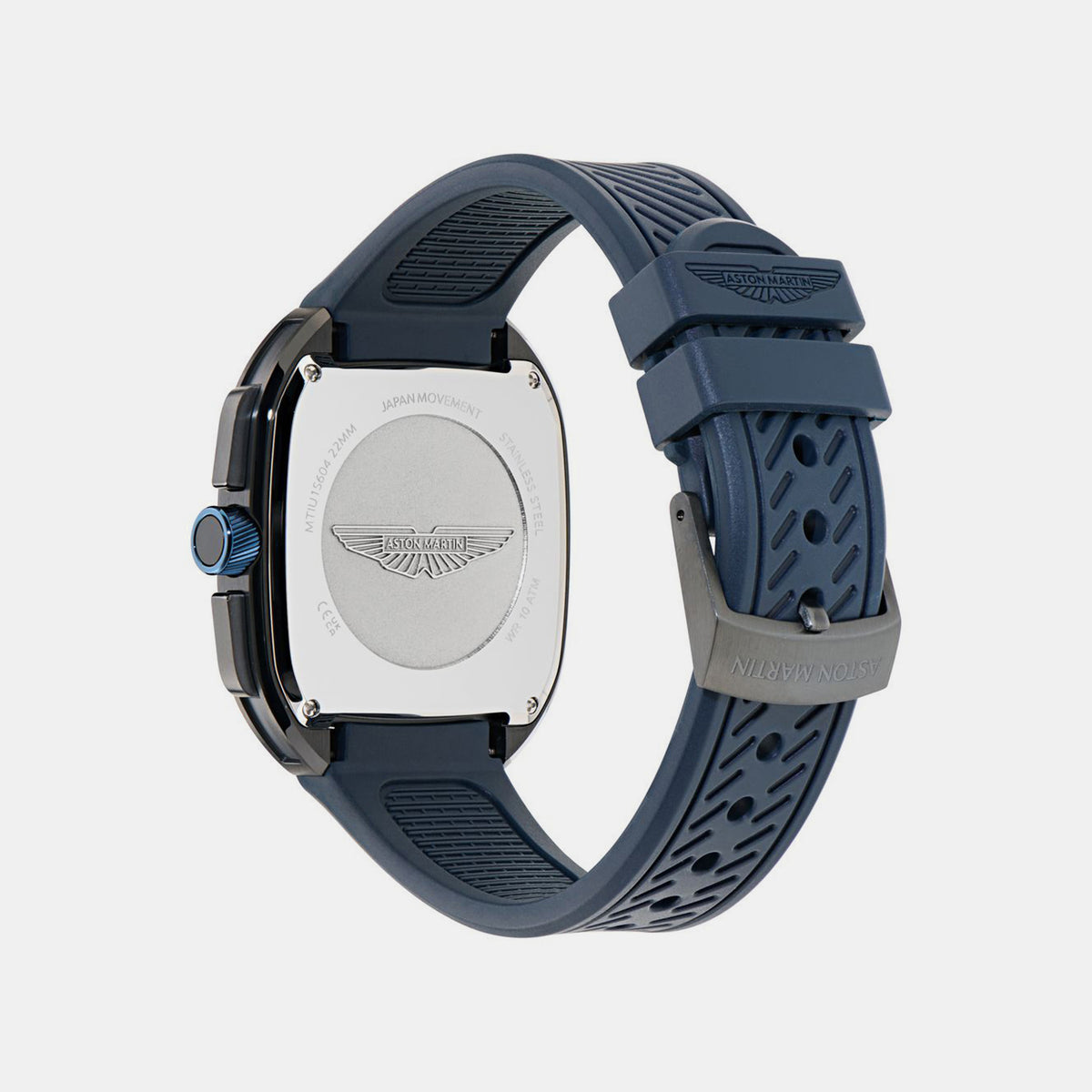 Icon Men Quartz Blue Dial Chronograph Silicone Watch MTIU1S6043E