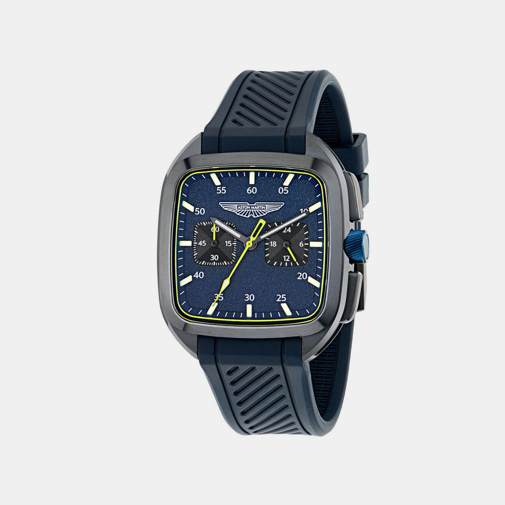 Icon Men Quartz Blue Dial Chronograph Silicone Watch MTIU1S6043E