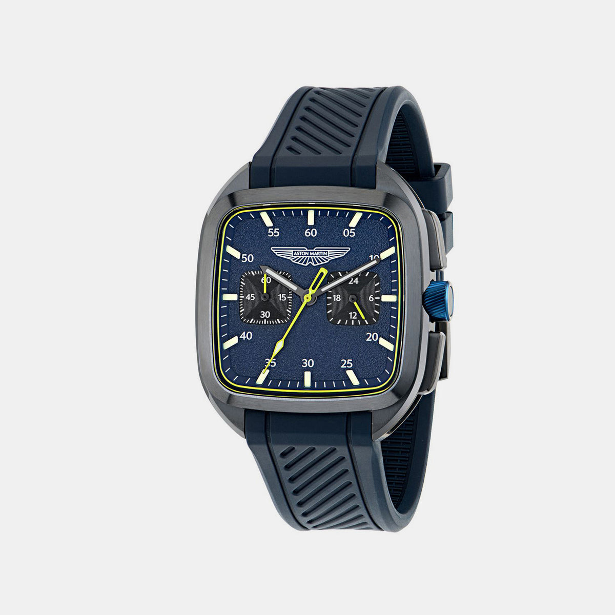 Icon Men Quartz Blue Dial Chronograph Silicone Watch MTIU1S6043E