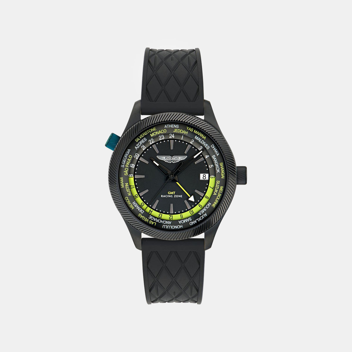 Aml Icon Men Quartz Black Dial Analog Silicone Watch MTIZ1F5013E