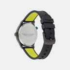 Icon Men Quartz Black Dial Analog Silicone Watch MTIZ1F5013E