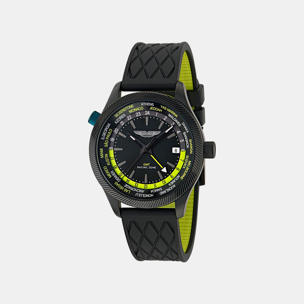 Icon Men Quartz Black Dial Analog Silicone Watch MTIZ1F5013E