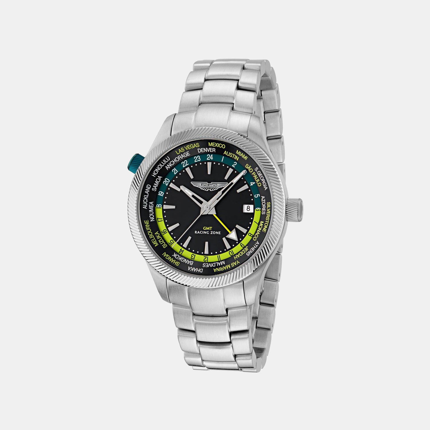 Icon Men Quartz Black Dial Analog Stainless Steel Watch MTIZ1F5033E