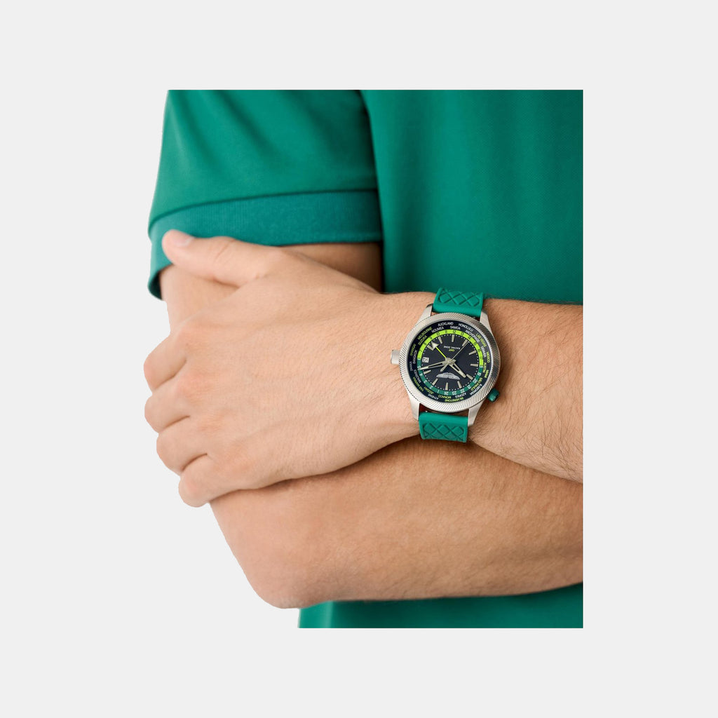 Icon Men Quartz Black Dial Analog Stainless Steel Watch MTIZ1F5033E