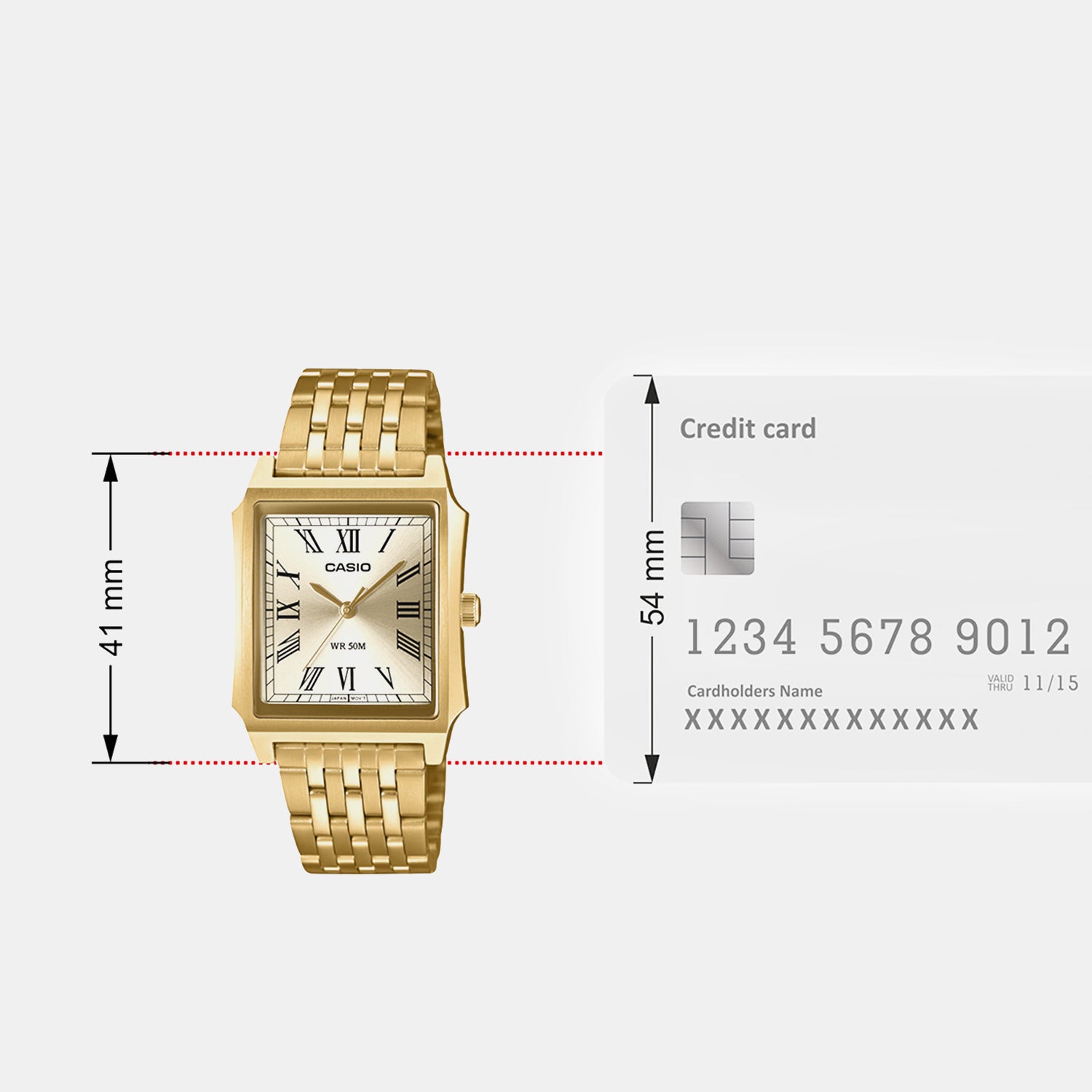 Men Quartz Gold Dial Analog Stainless Steel Watch A2547