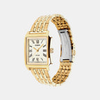 Men Quartz Gold Dial Analog Stainless Steel Watch A2547