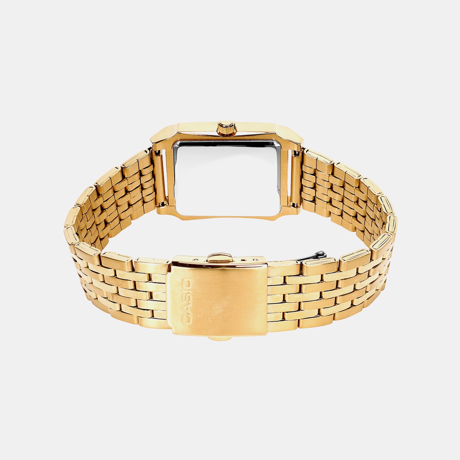 Men Quartz Gold Dial Analog Stainless Steel Watch A2547