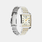 Men Quartz Gold Dial Analog Stainless Steel Watch A2548