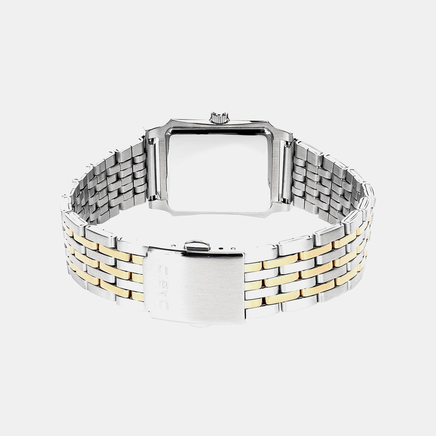 Men Quartz Gold Dial Analog Stainless Steel Watch A2548