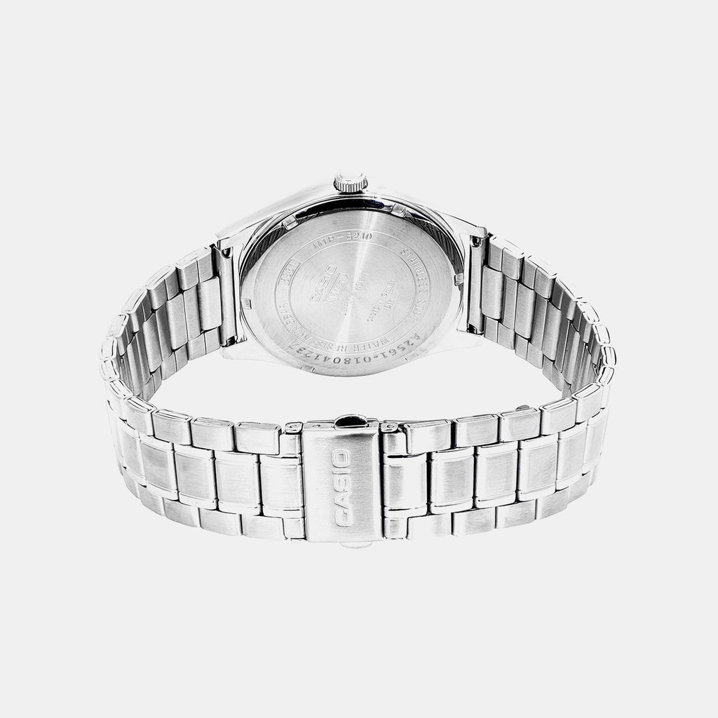 Men Quartz Black Dial Analog Stainless Steel Watch A2561