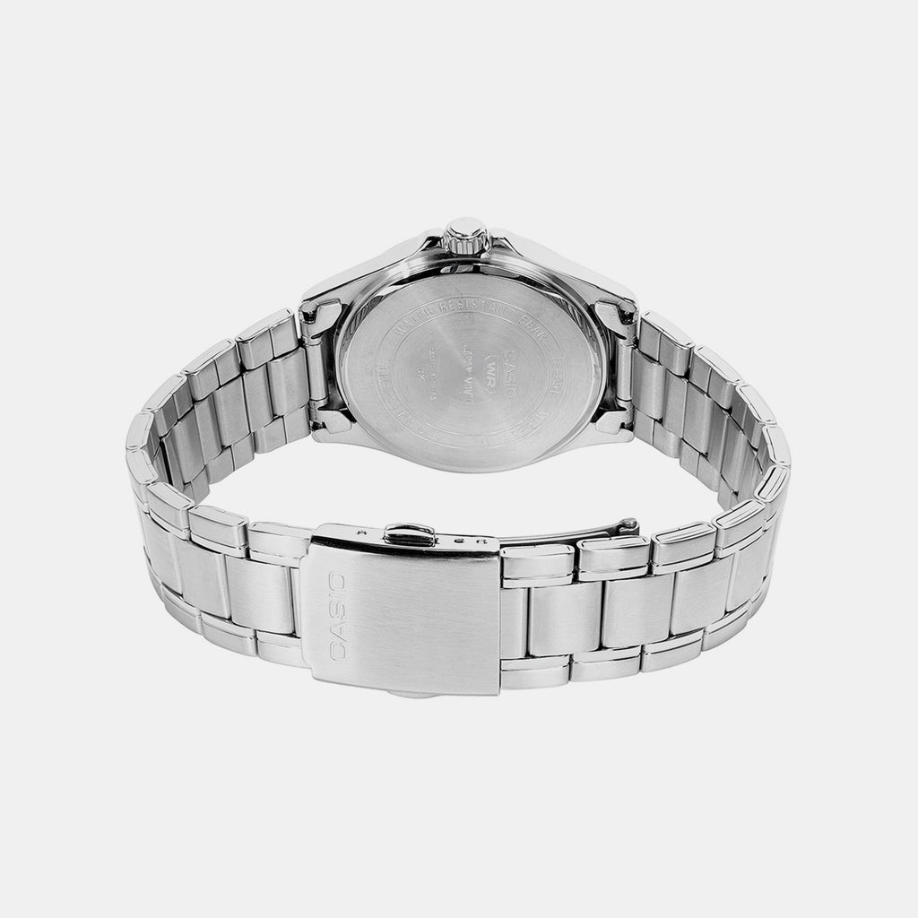 Men Quartz Green Dial Analog Stainless Steel Watch A2581