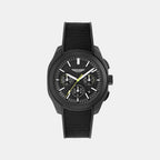 Men Quartz Black Dial Analog Silicone Watch MTRC1S6013E